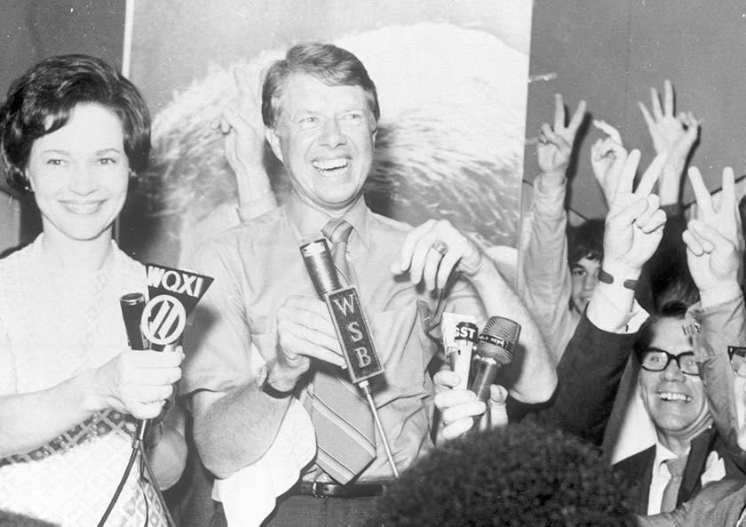  Rosalynn and Jimmy Carter celebrate Jimmy's election win to become Georgia’s 76th governor.
