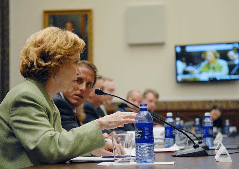 Rosalynn Carter testified before a U.S. House of Representatives subcommittee.