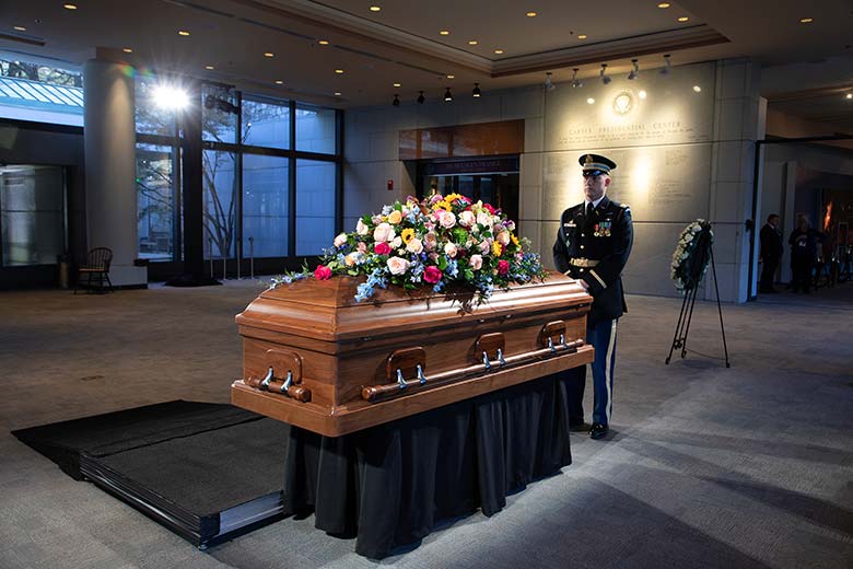 Rosalynn Carter's casket